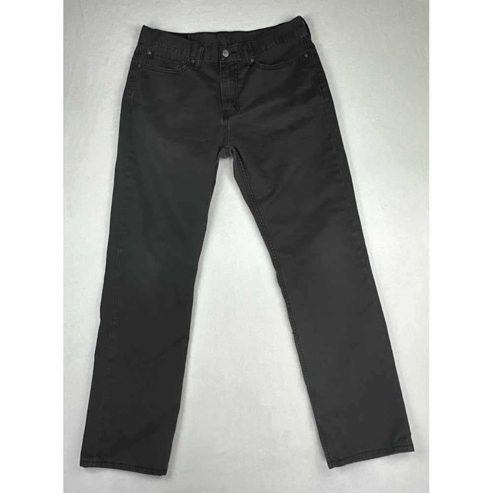 Levi's 514 Straight Fit Jeans Mens 34x32 Tumbled Gray 100% Cotton Classic Pant